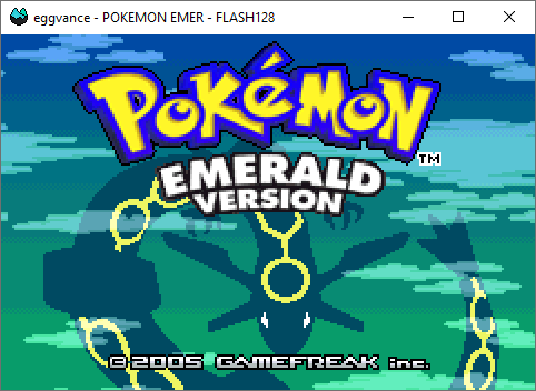 Pokémon Emerald title screen
