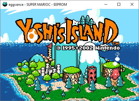 Yoshi's Island title screen