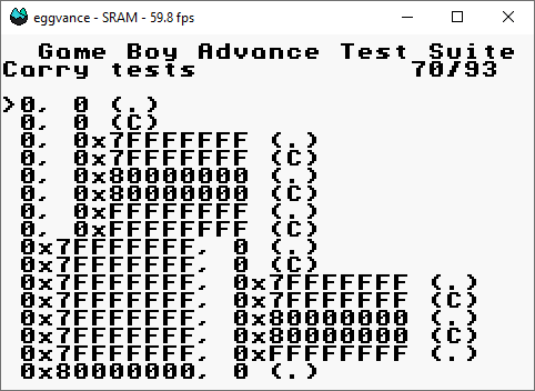 Carry tests fail