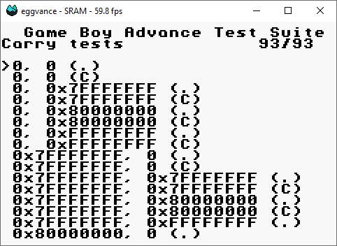 Carry tests pass