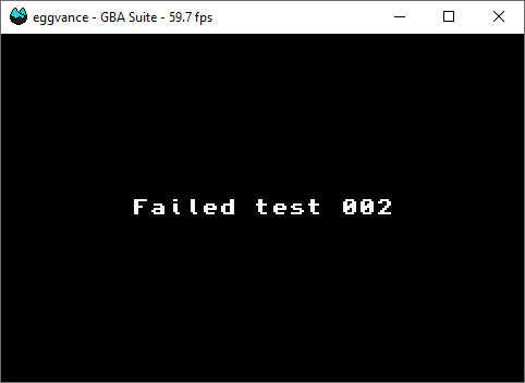 Test suite failed