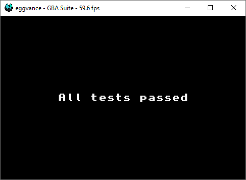 Test suite passed