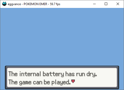 Empty battery warning