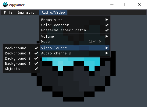 Video layer selection