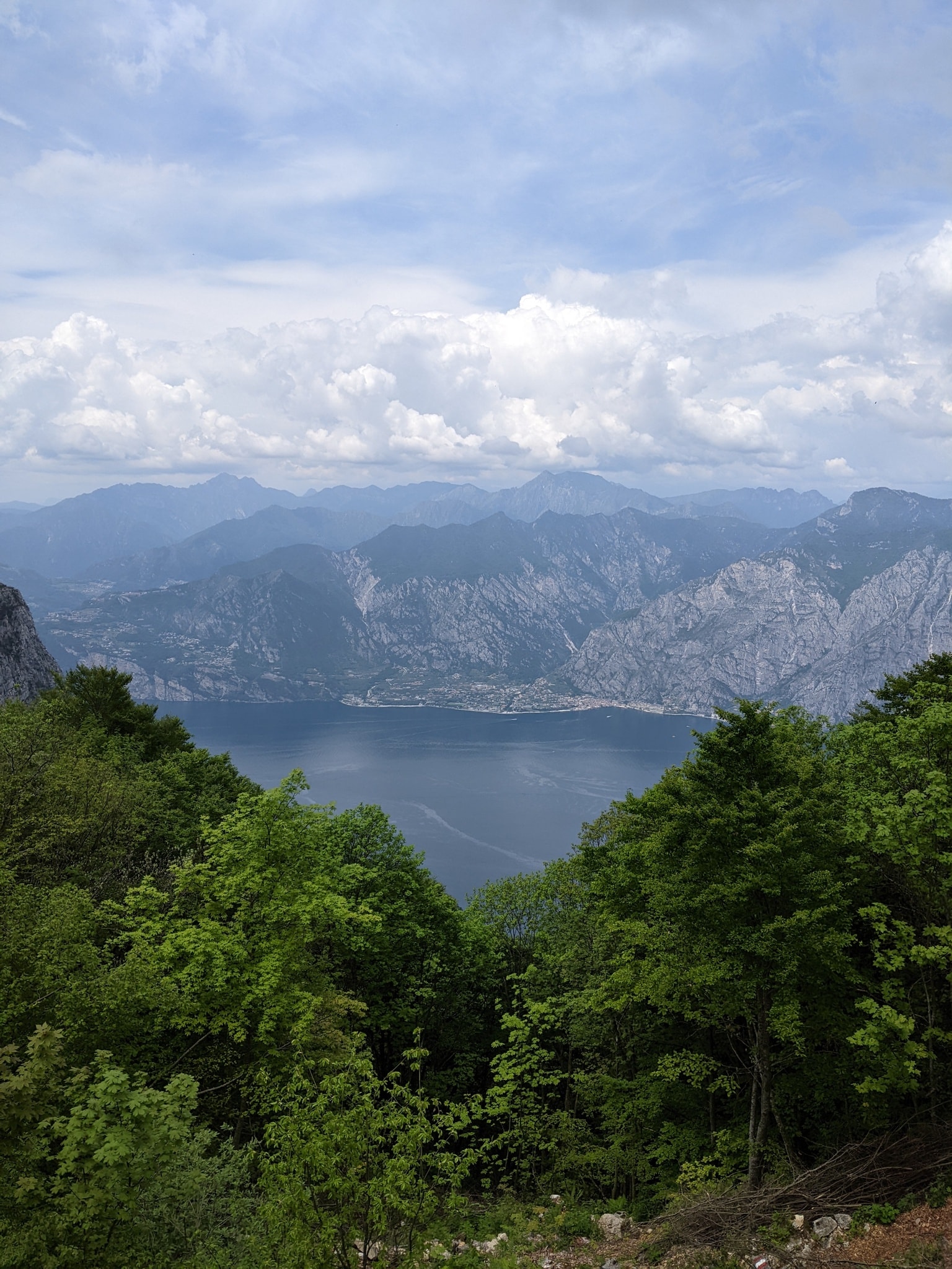 View onto Lake Garda from Monte Baldo