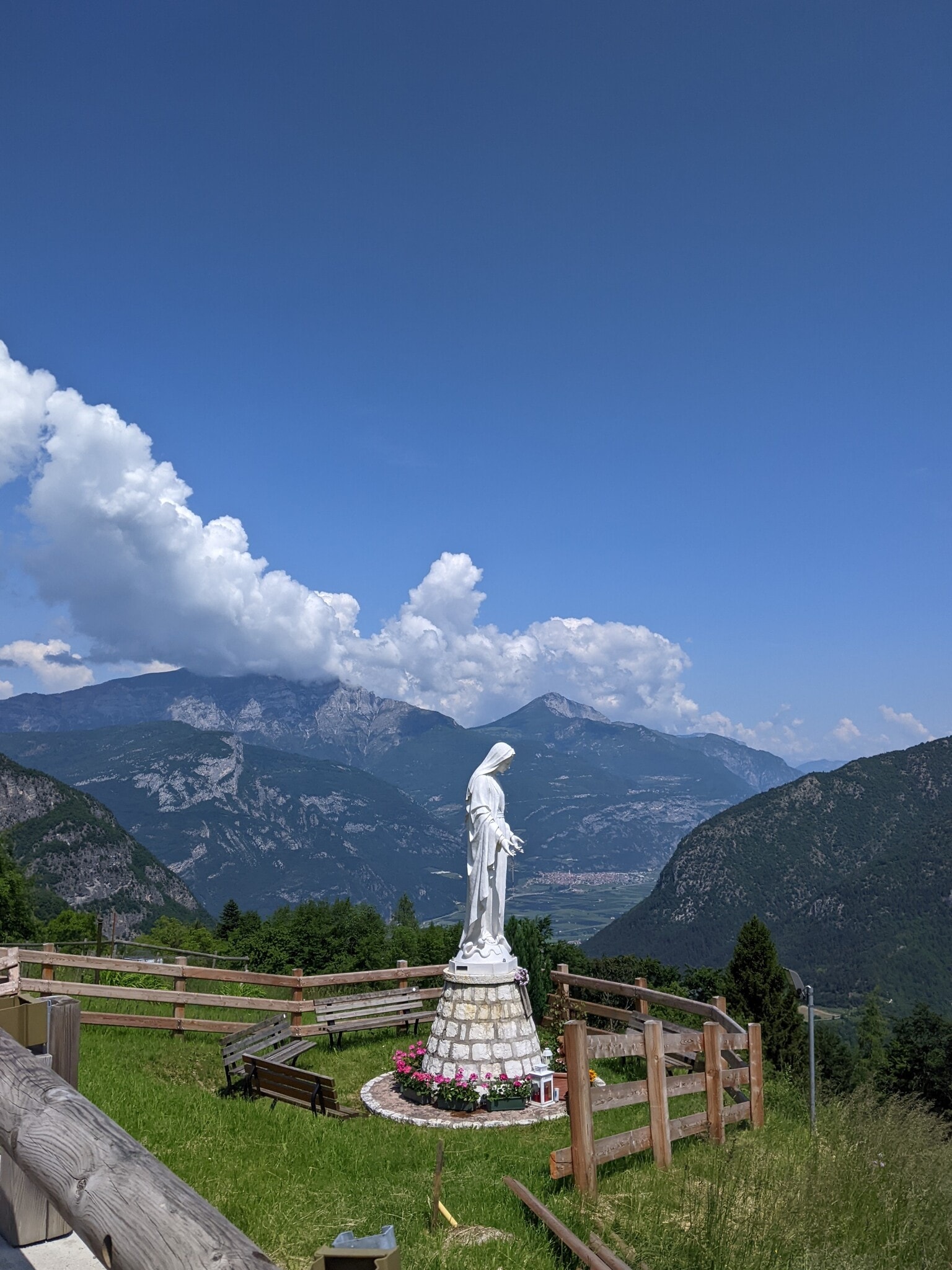 A statue of Mary